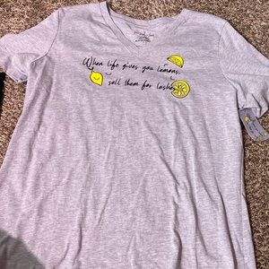 Dear lash love when life gives you lemons v neck